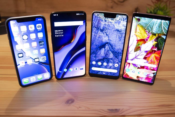 iphone xs vs android screens
