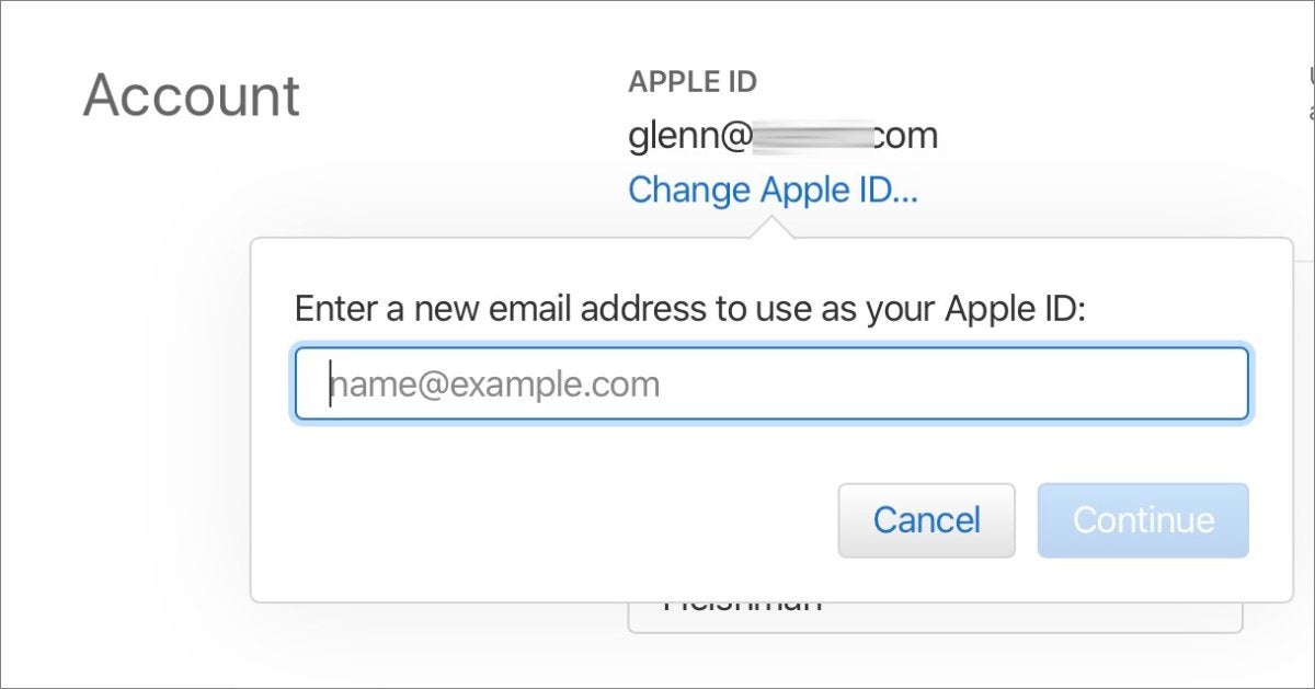 create mac email address