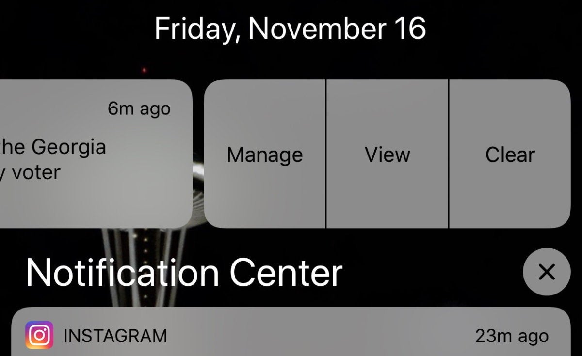 How to modify iOS Notifications settings at the lock screen