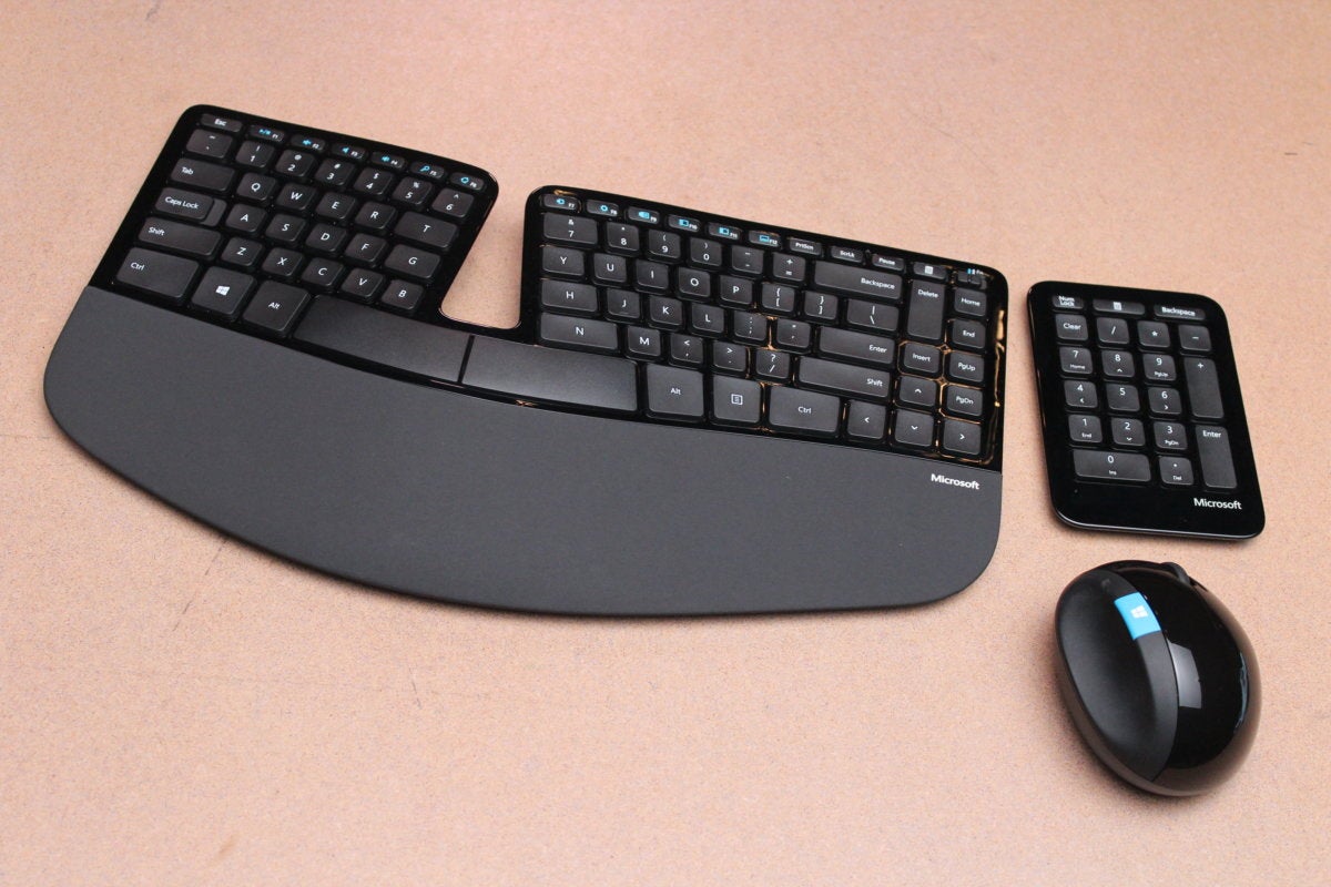 Ergonomická klávesnice - Microsoft Ergo Sculpt klávesnice