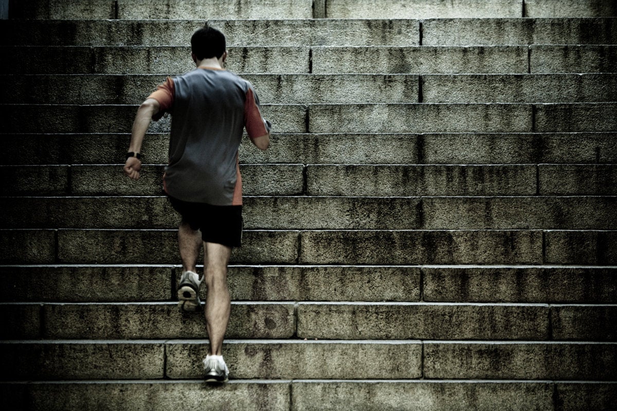 training running motivation career growth stamina stairs