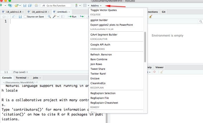 Do more with R: RStudio addins and keyboard shortcuts | InfoWorld