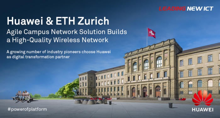 eth zurich relies on high performance wi fi from huawei