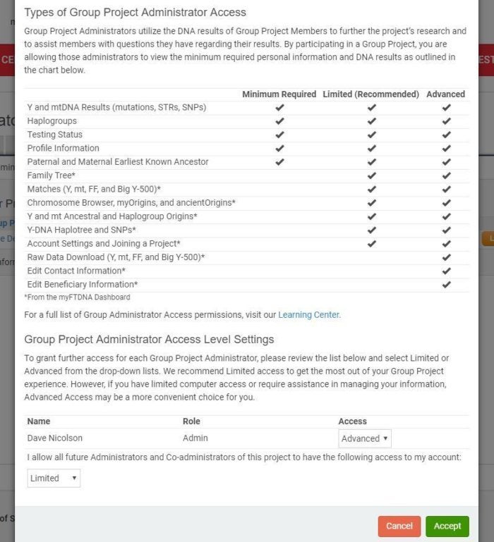 group project access