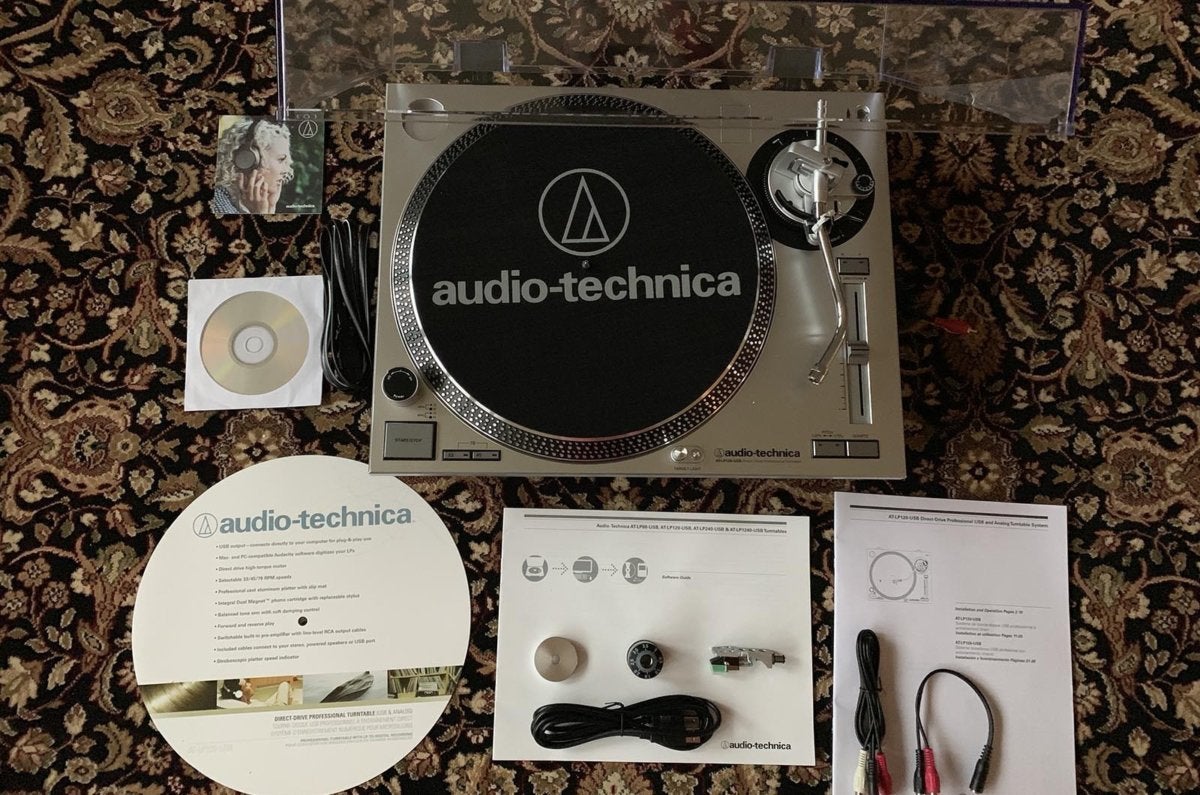 The Audio Technica packaging made assembling the turntable a breeze.