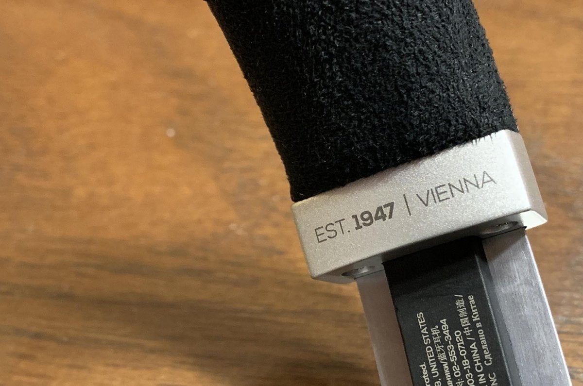 The underside of the headband pays homage to the company’s legacy.
