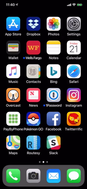 ios12 move app icons