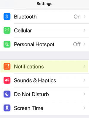 ios12 settings notifications