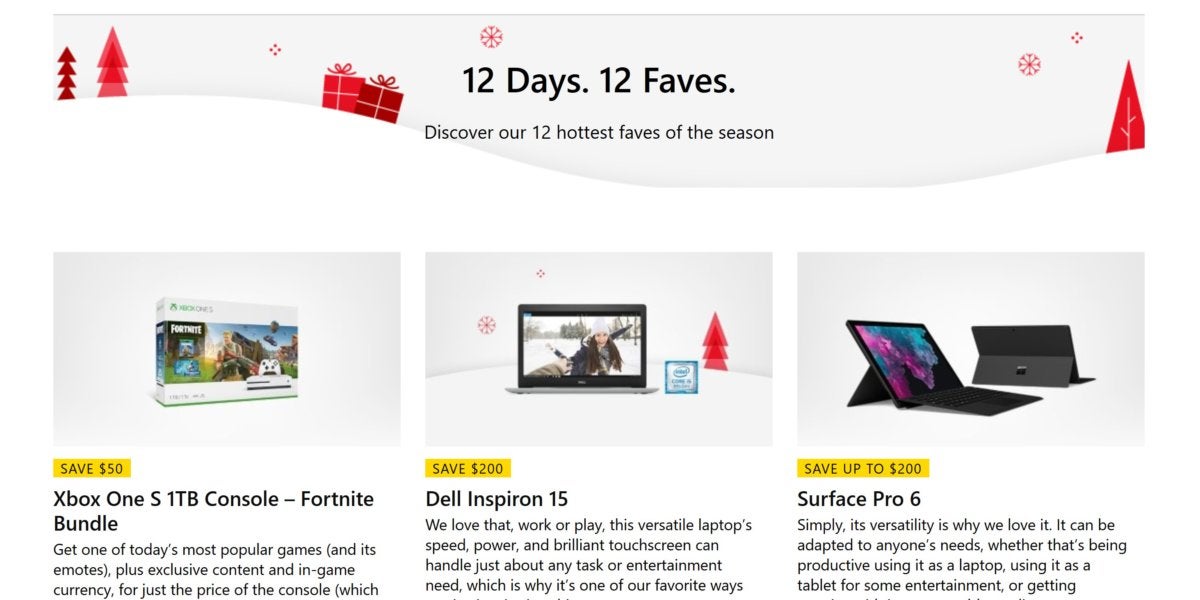 microsoft 12 days of faves