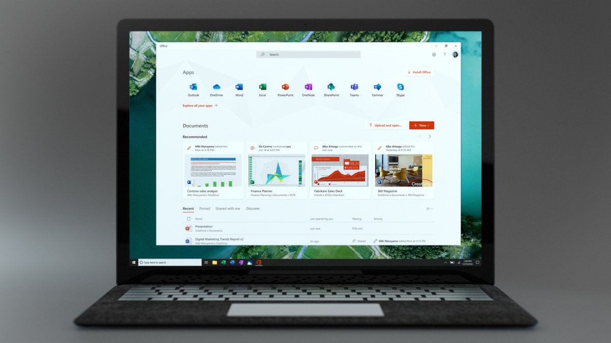 Microsoft Windows 10 insider Build 18305 new office app