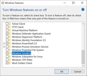 optional windows features dlg