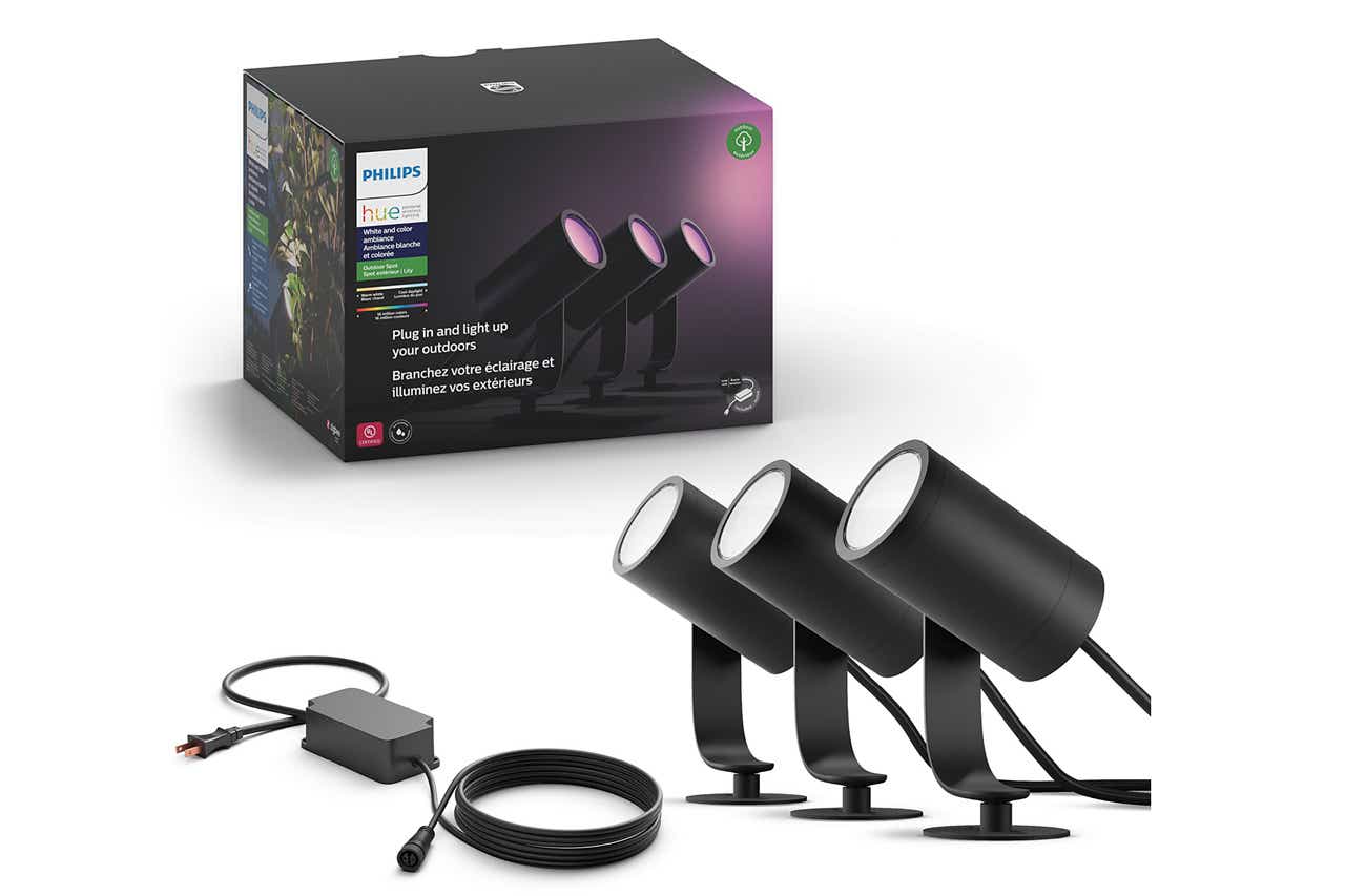 Philips Hue Lily outdoor spotlight (3-spotlights and 1 power supply)