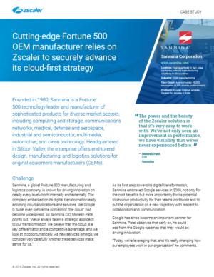 Fortune 500 OEM manufacturer relies on Zscaler to securely advance its cloud-first strategy