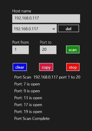 vxutil port scanner cambridge computer corp