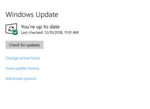 windows update check for updates