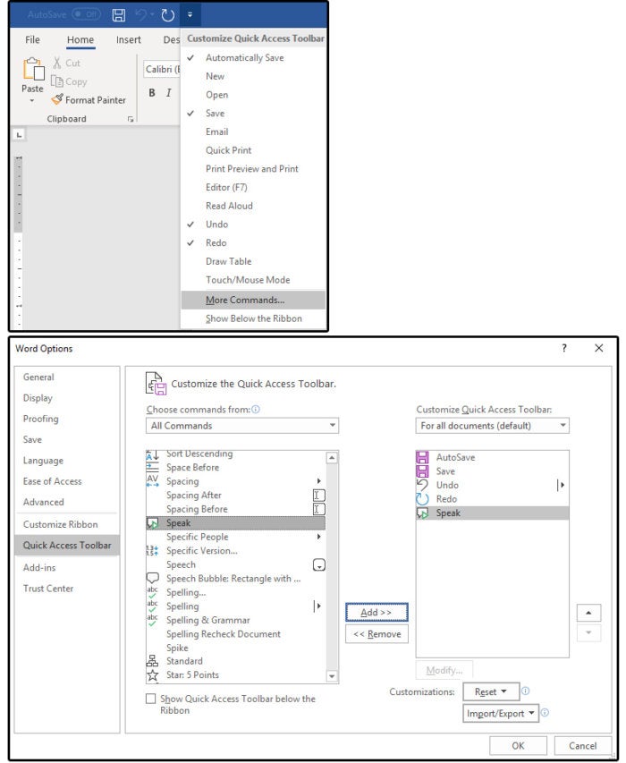 Microsoft Word Reads To You How To Use The Speak And Read Aloud Commands Pcworld