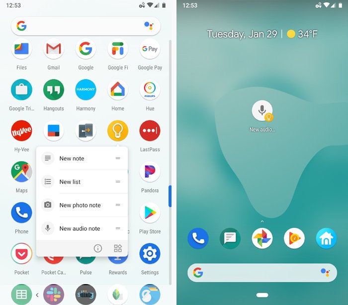 android pie disable home screen animation