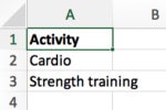 Data options column