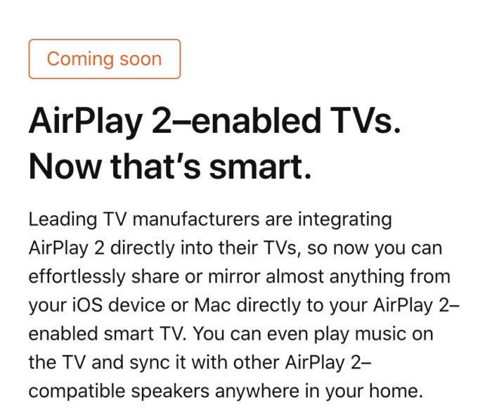 airplay2 tv