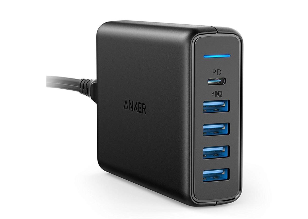 Anker's 5-port USB charger helps all your gear survive long days, and