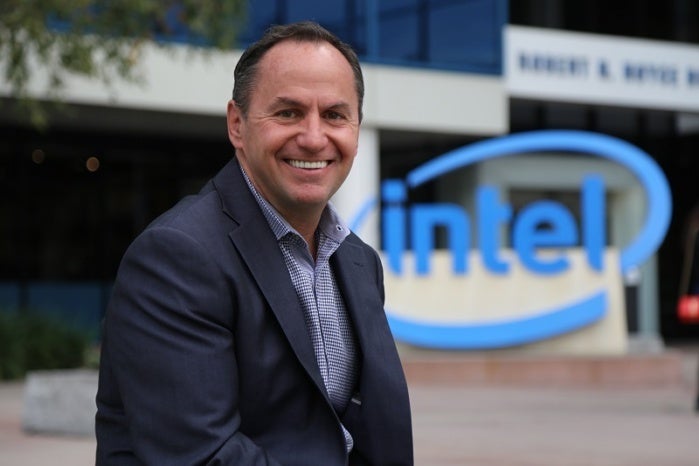 bob swan in front of office