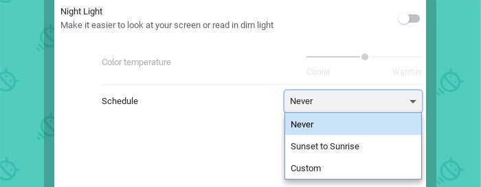 Chromebook Tune-up: Night Light