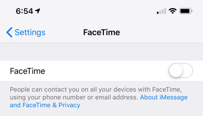 Until this bug is fixed, we recommend you disable FaceTime.