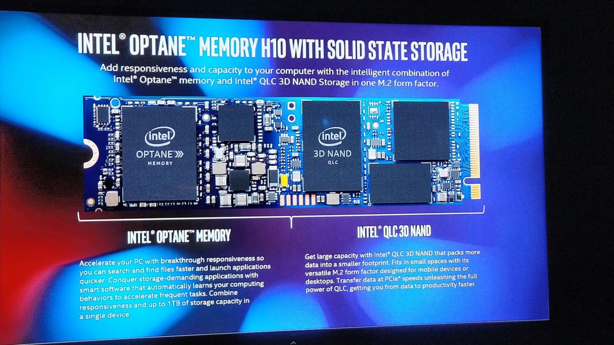 Intel Optane slide