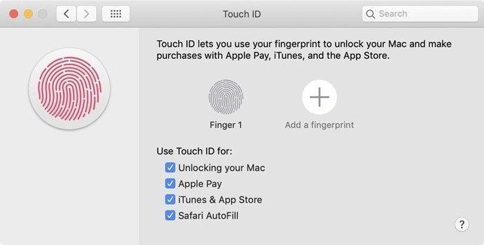 macos10144 touchid safariautofill