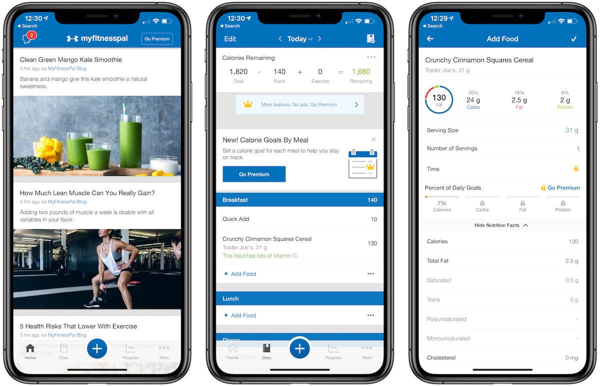 myfitnesspal premium