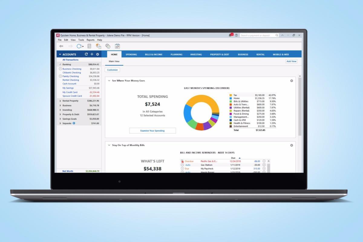 quicken personal finance software