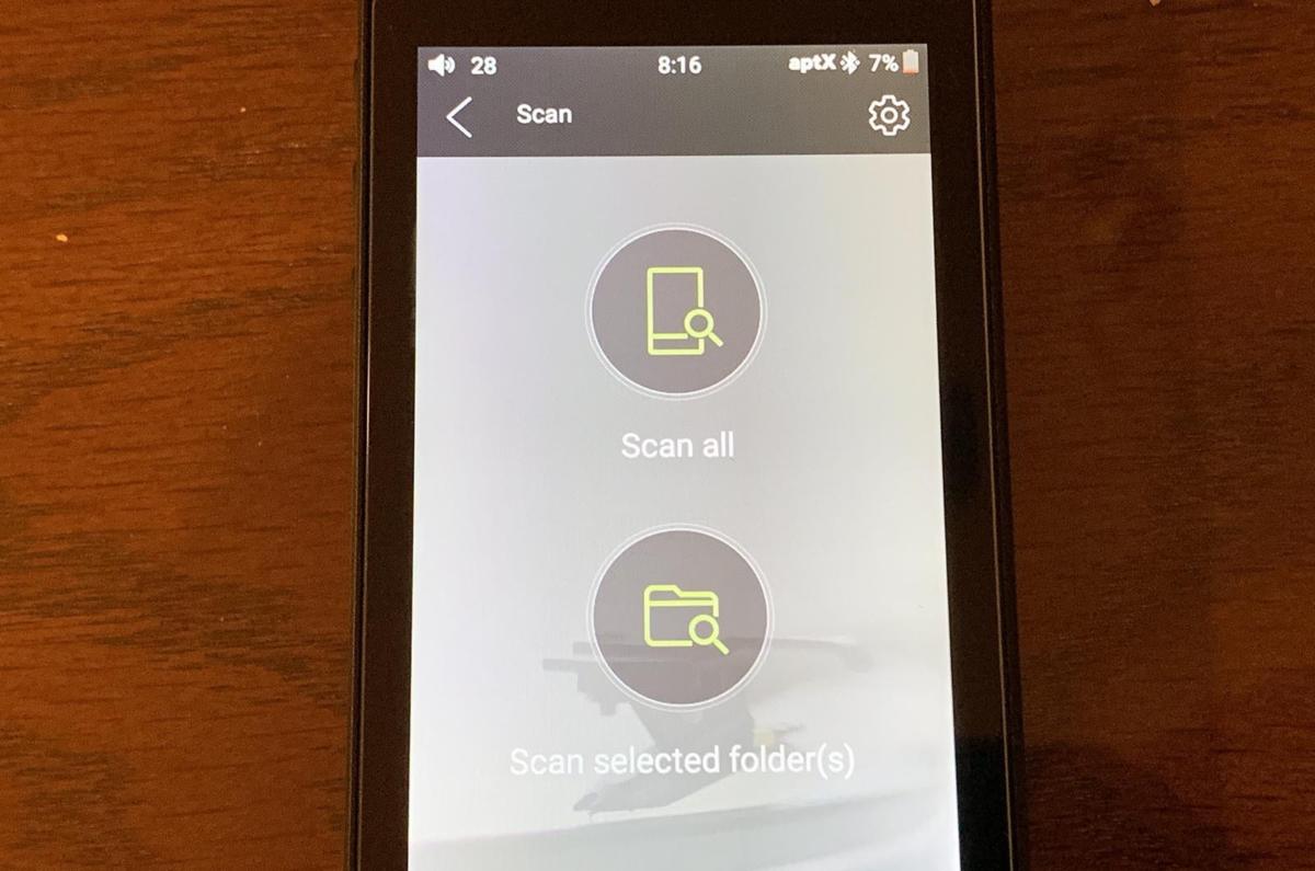 You need to scan the Fiio’s internal storage each time you add music for it to show up in the music