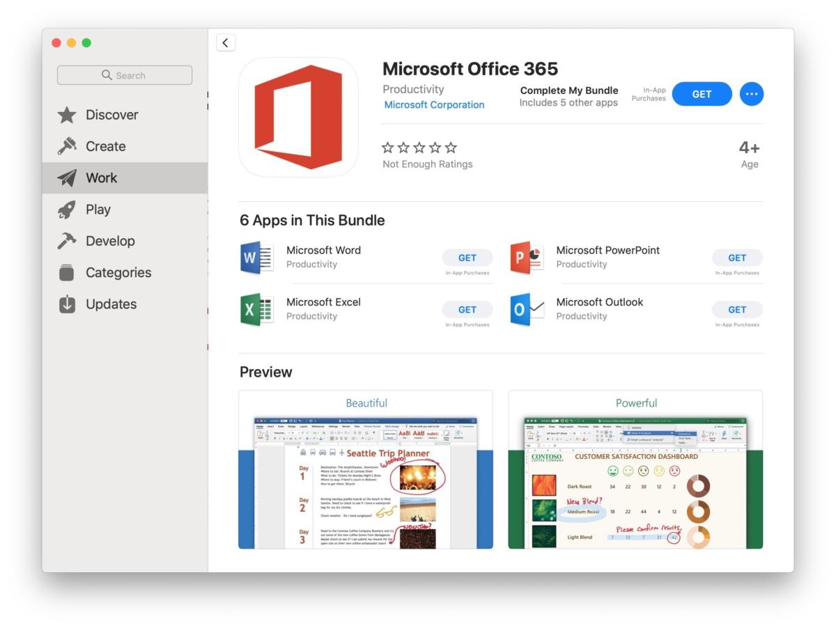 Microsoft peddles Office apps from Apple's Mac e-store | Computerworld