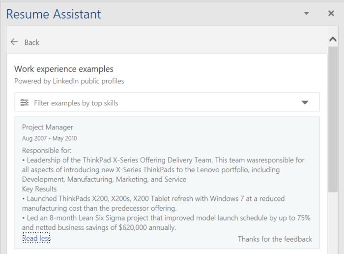 word resume assistant example 2