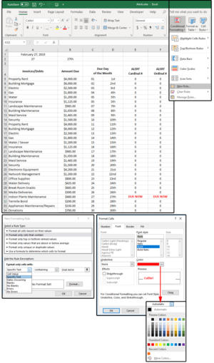 02 use conditional formatting to create alerts