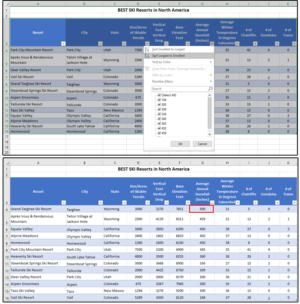 02 use the filter to sort query the table for specific information