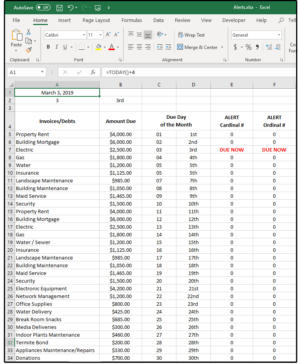 03 modify one formula for a 4 day notice on bills due