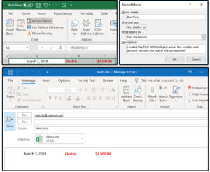 04 record the macro email the spreadsheet
