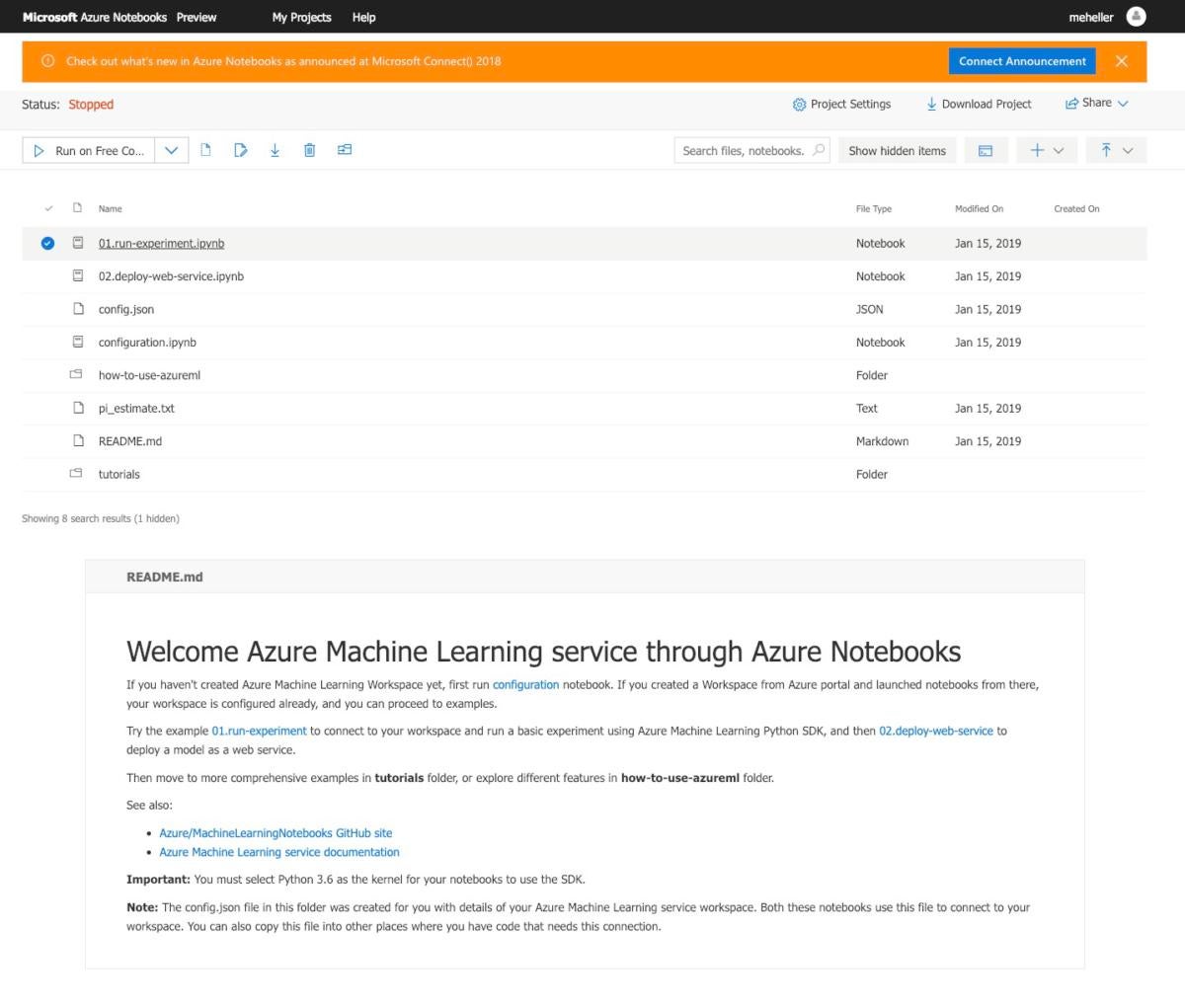 azure machine learning notebooks