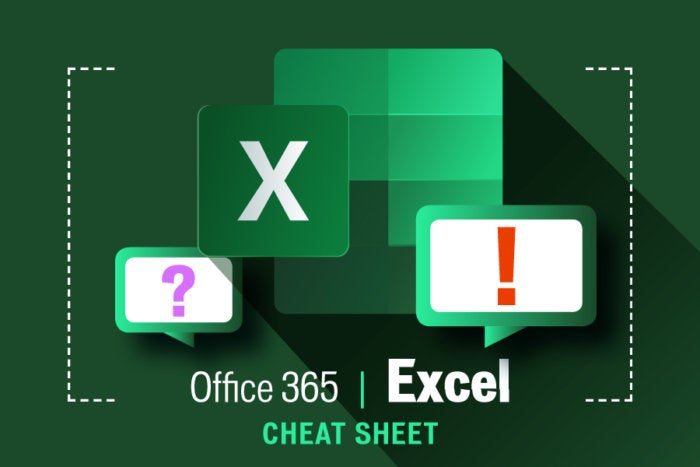 Excel For Office 365 Cheat Sheet Computerworld