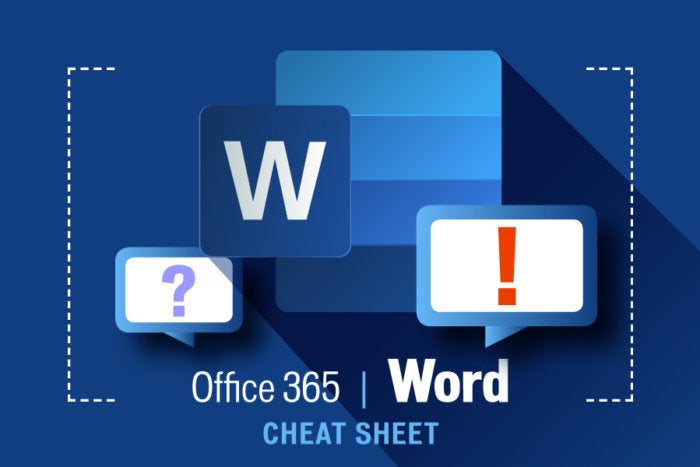 Word for Microsoft 365 cheat sheet