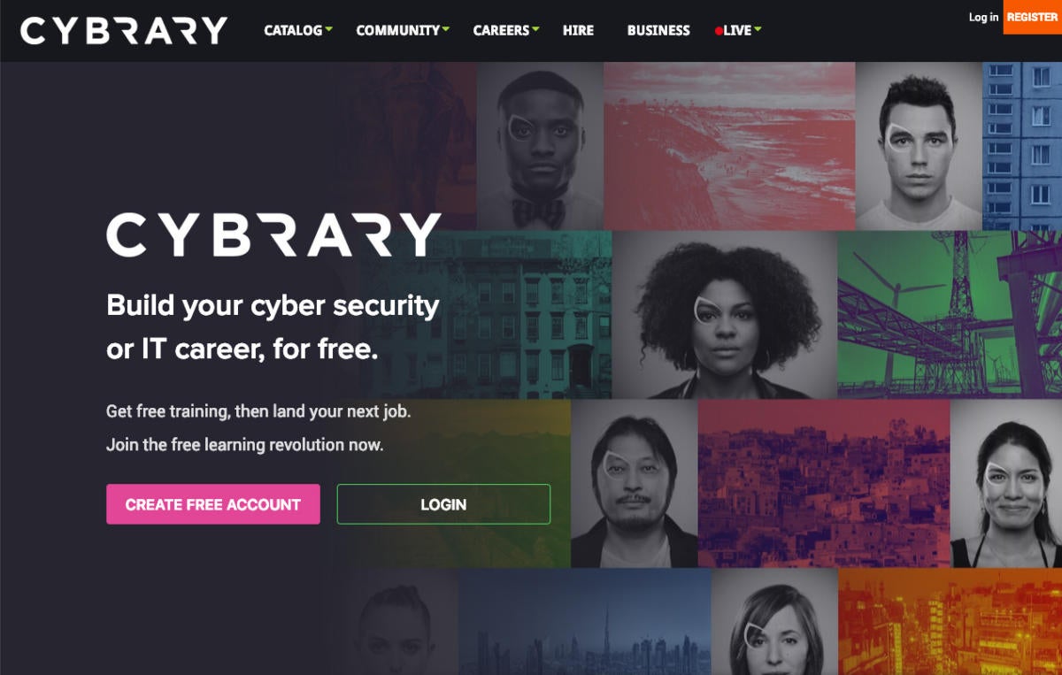 cybrary homepage