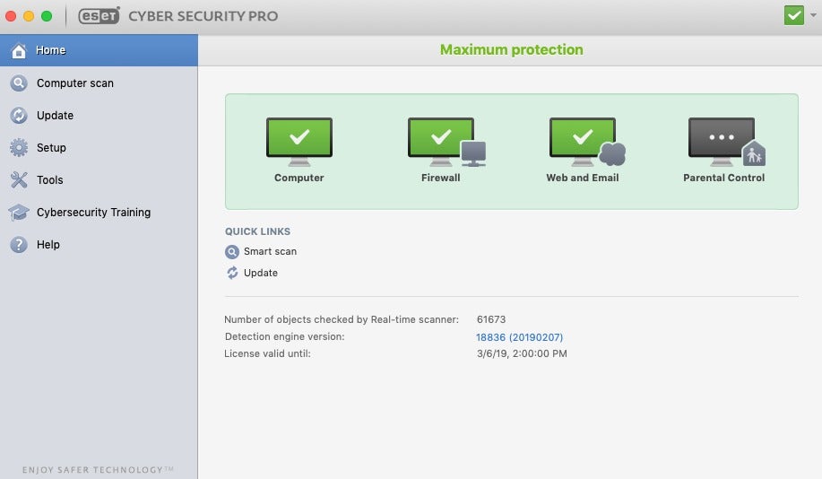 eset cyber security pro mac slow internet