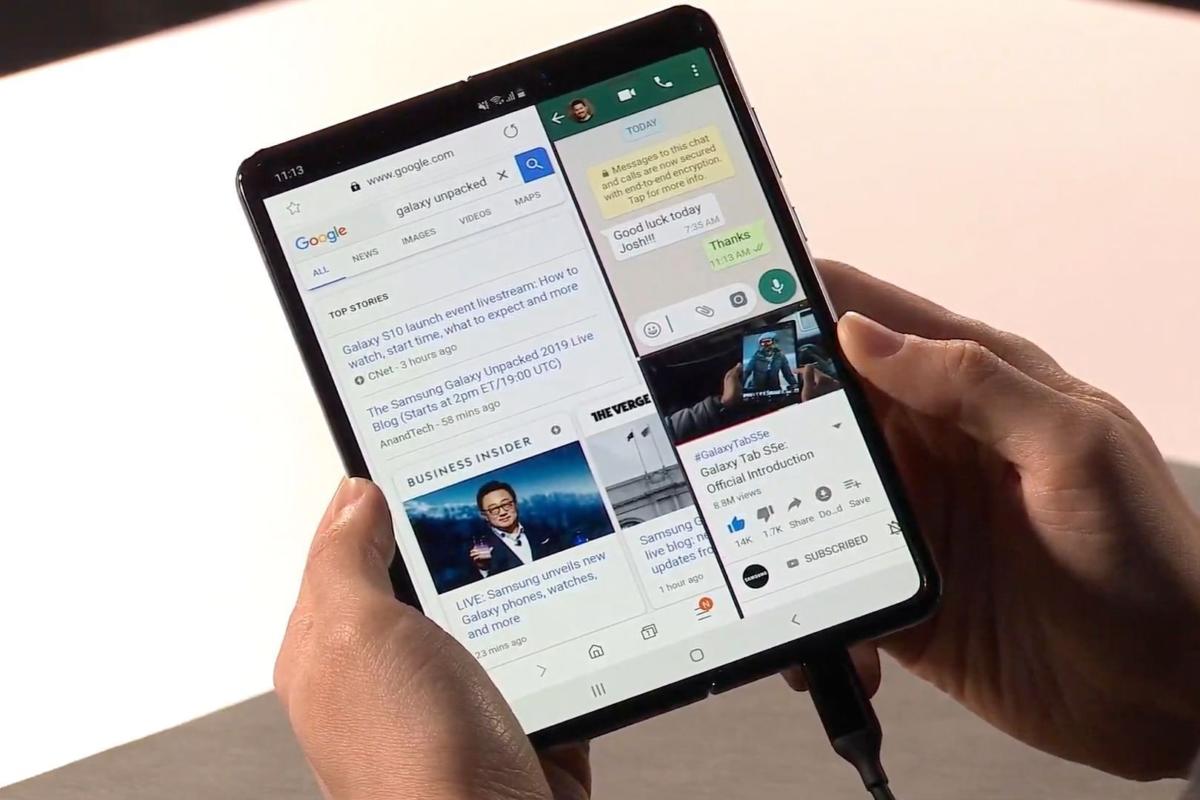 Image result for galaxy fold multitasking