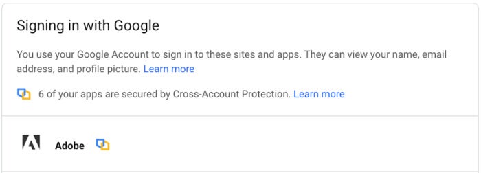 Google Cross-accountbeveiliging