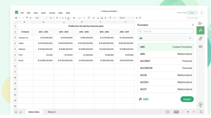 zoho creator input data as pivot table