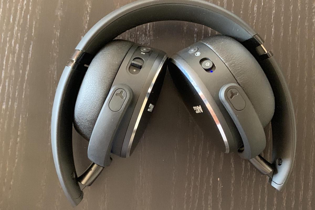 AKG Y500 wireless headphones fold to an ultra-compact formfactor.