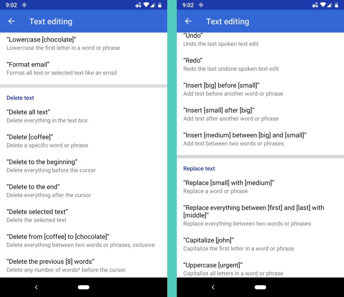 Funciones de accesibilidad de Android: comandos de acceso por voz