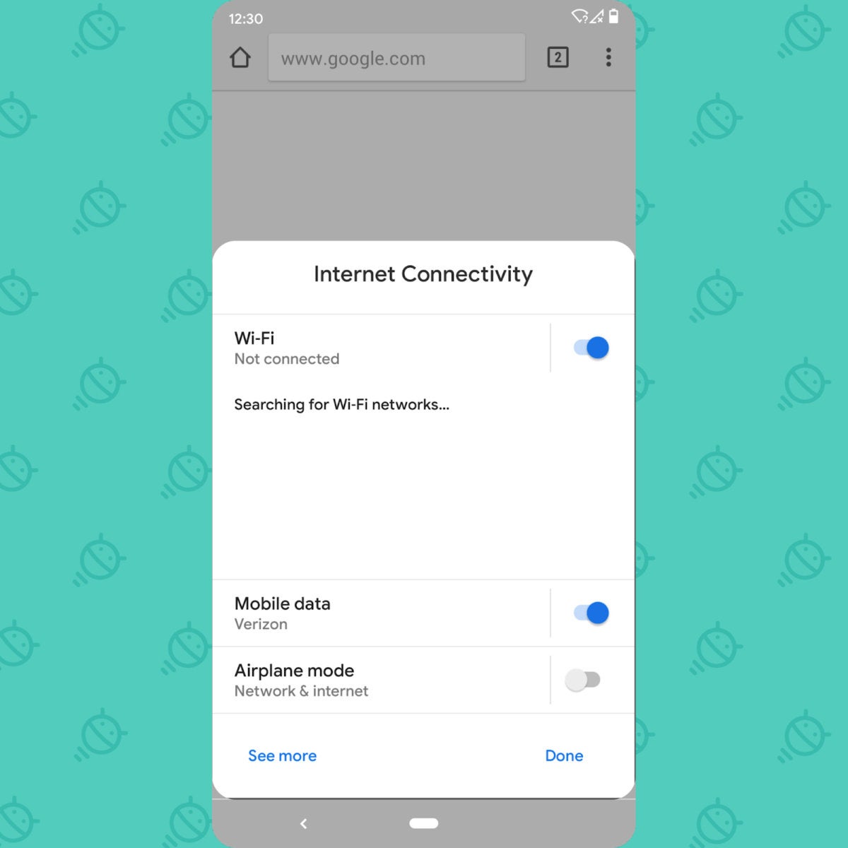 Android Q Beta: Settings panel