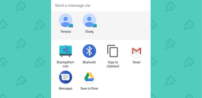 Android Q Beta: Share